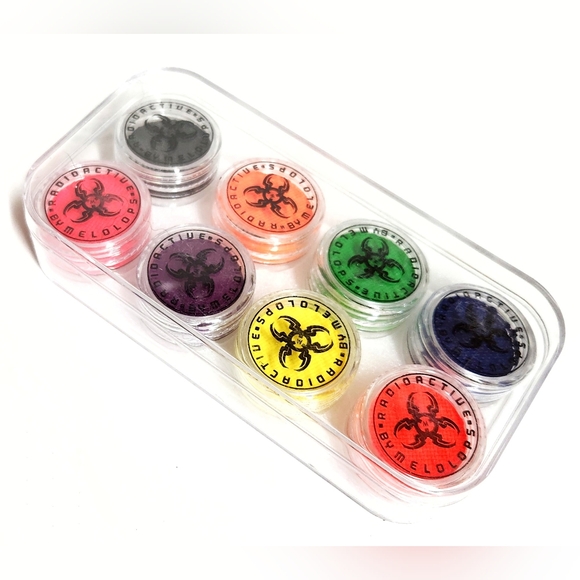 By Melolops Radioactive Face and Body Mini Water Ink Set 8 Neon UV Shades NIB - Picture 13 of 15